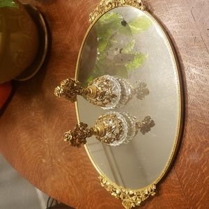 Vintage Matson perfume bottles with Mirror